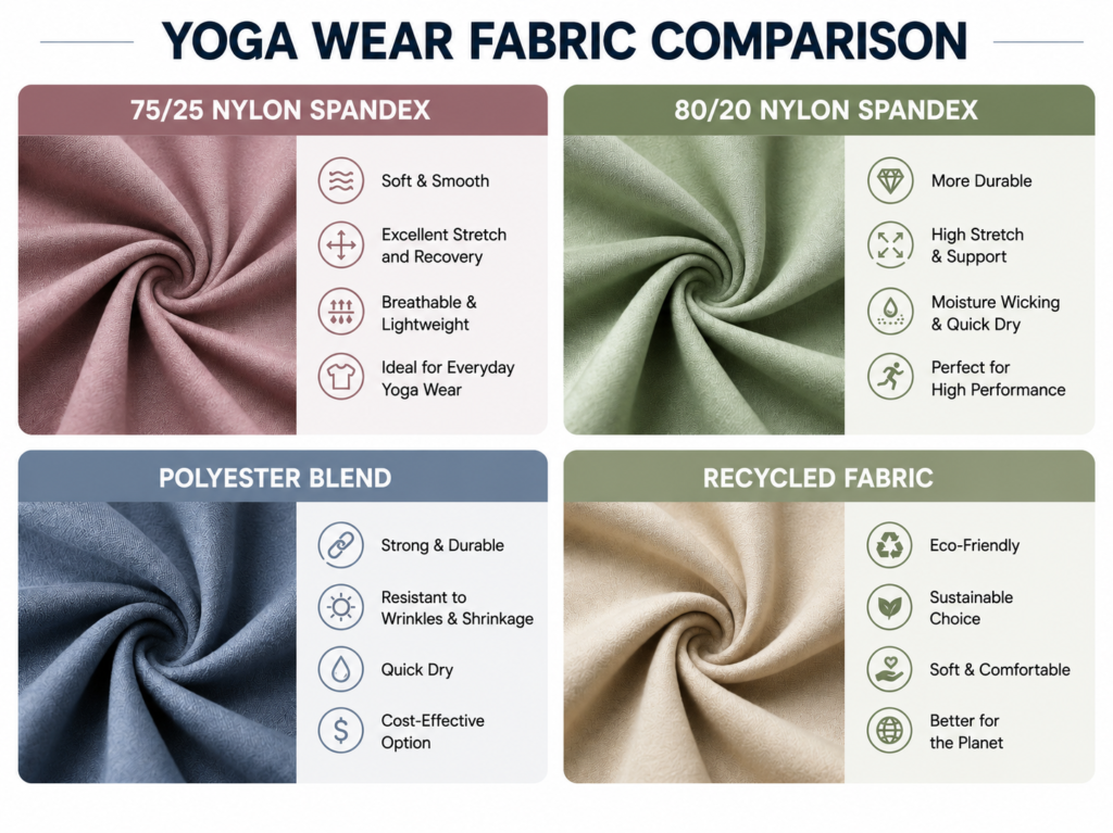fabric used by yoga wear manufacturer in China